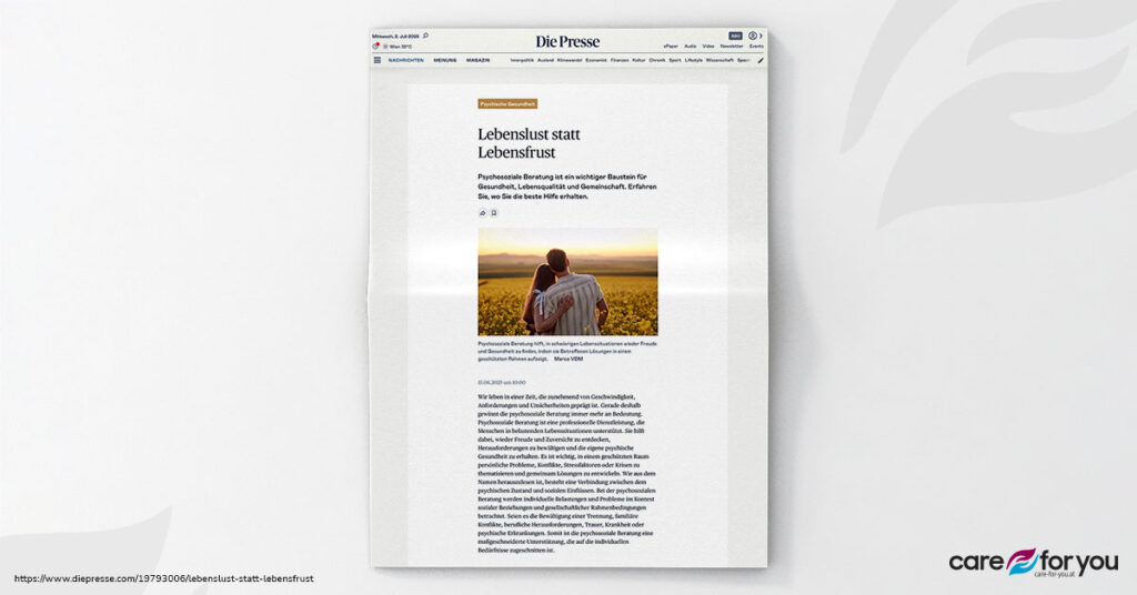 Care-for-you_baerbel-klepp-Medien_Die-Presse_Lebenslust-statt-Lebensfrust